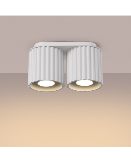 Plafon AURA 2 biały GU10 Sollux SL.1780