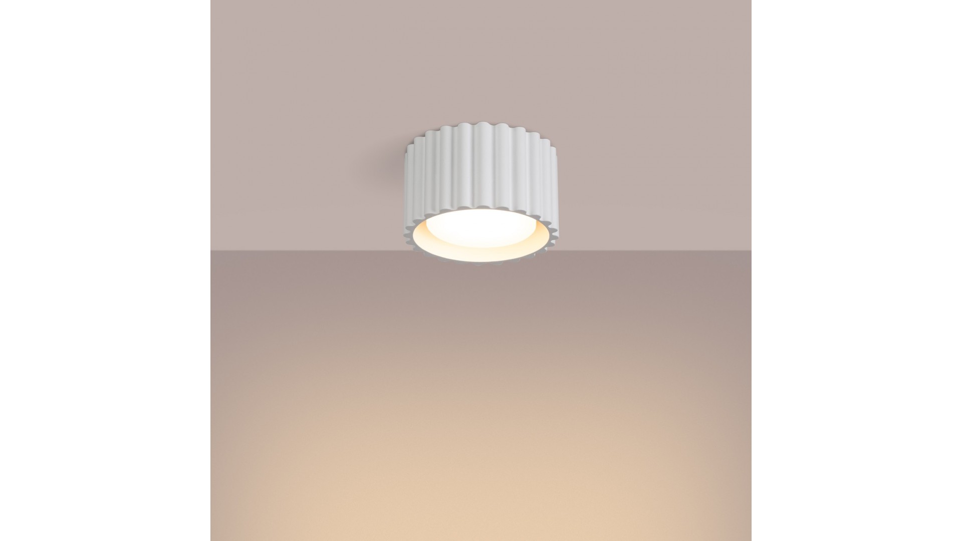Plafon AURA 1 biały Gx53 Sollux SL.1782