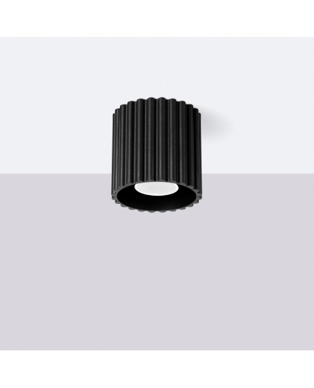 Plafon AURA 1 czarny GU10 Sollux SL.1784