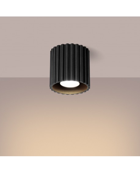 Plafon AURA 1 czarny GU10 Sollux SL.1784