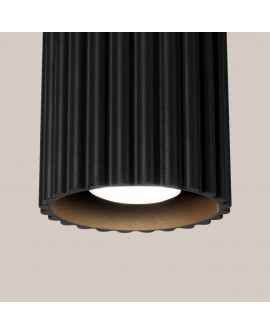 Plafon AURA 1 czarny GU10 Sollux SL.1784