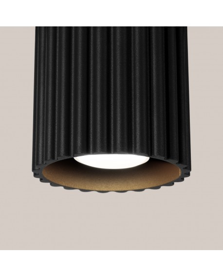 Plafon AURA 1 czarny GU10 Sollux SL.1784