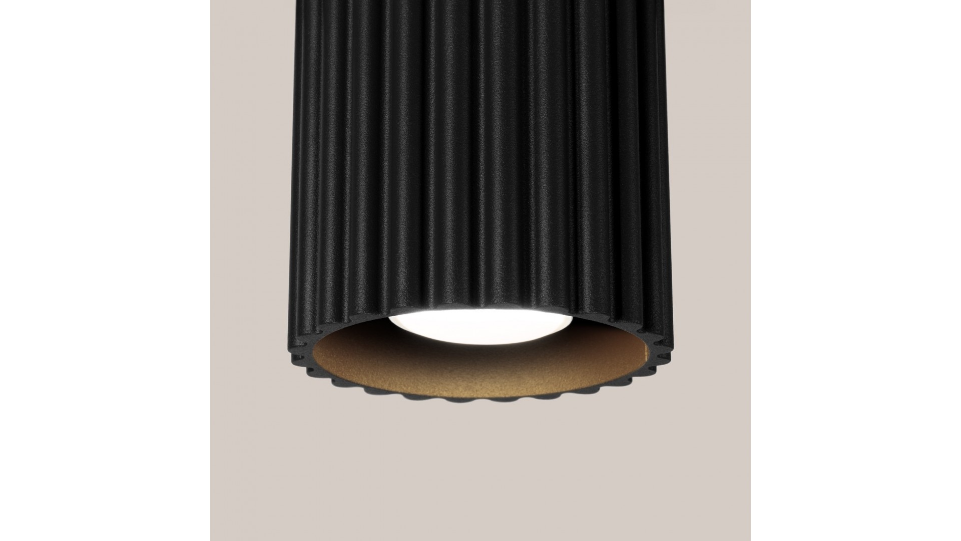 Plafon AURA 1 czarny GU10 Sollux SL.1784