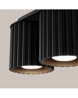 Plafon AURA 2 czarny GU10 Sollux SL.1785