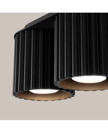 Plafon AURA 2 czarny GU10 Sollux SL.1785