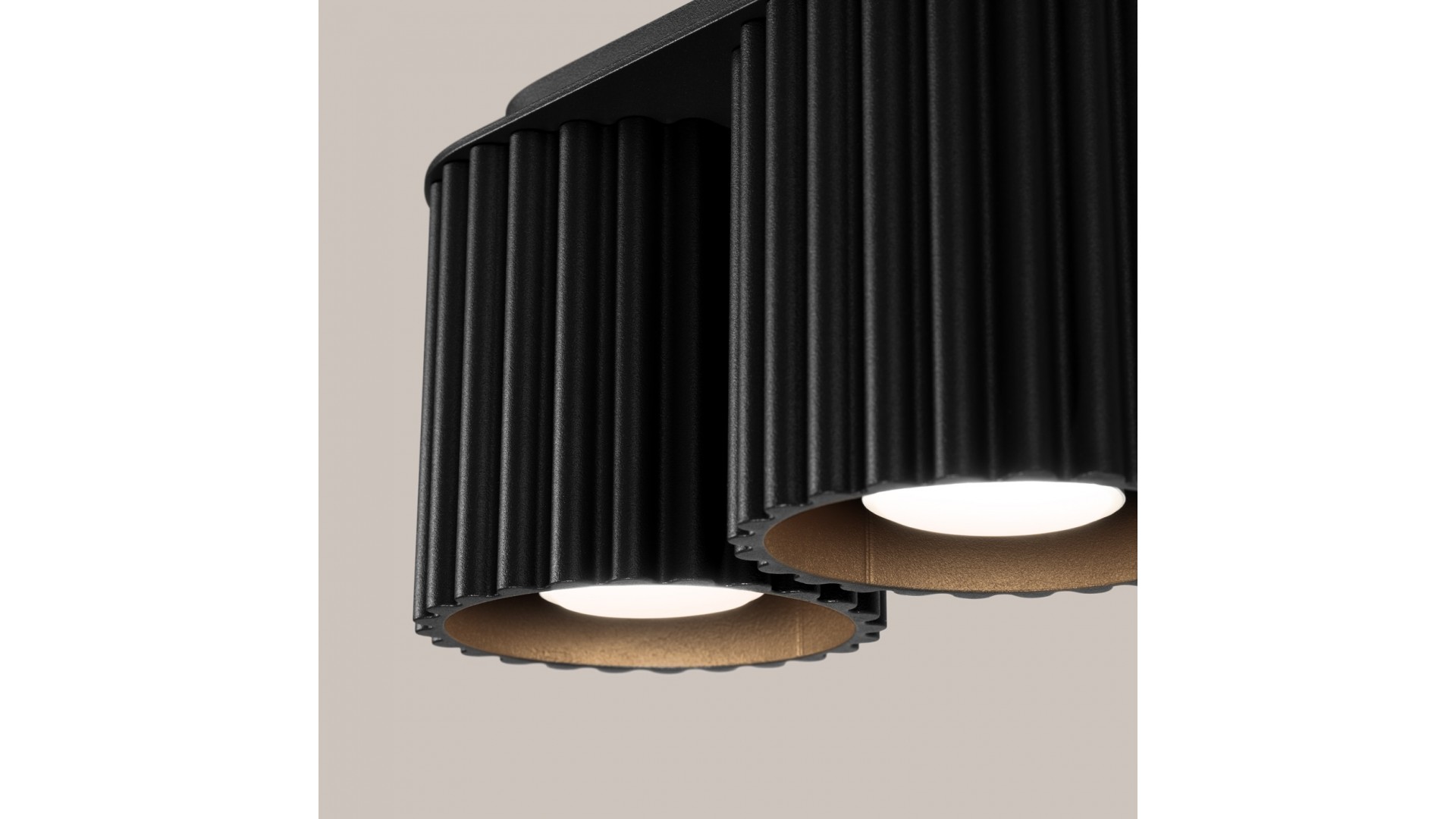 Plafon AURA 2 czarny GU10 Sollux SL.1785