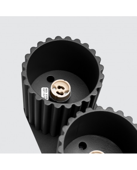 Plafon AURA 2 czarny GU10 Sollux SL.1785