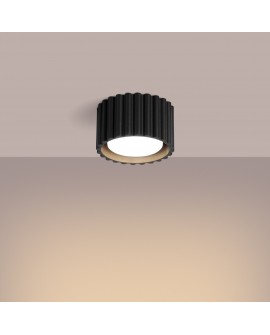 Plafon AURA 1 czarny Gx53 Sollux SL.1787