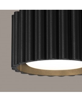 Plafon AURA 1 czarny Gx53 Sollux SL.1787