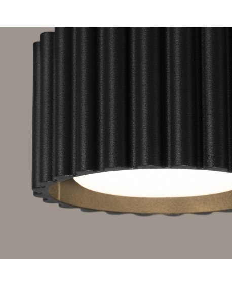 Plafon AURA 1 czarny Gx53 Sollux SL.1787