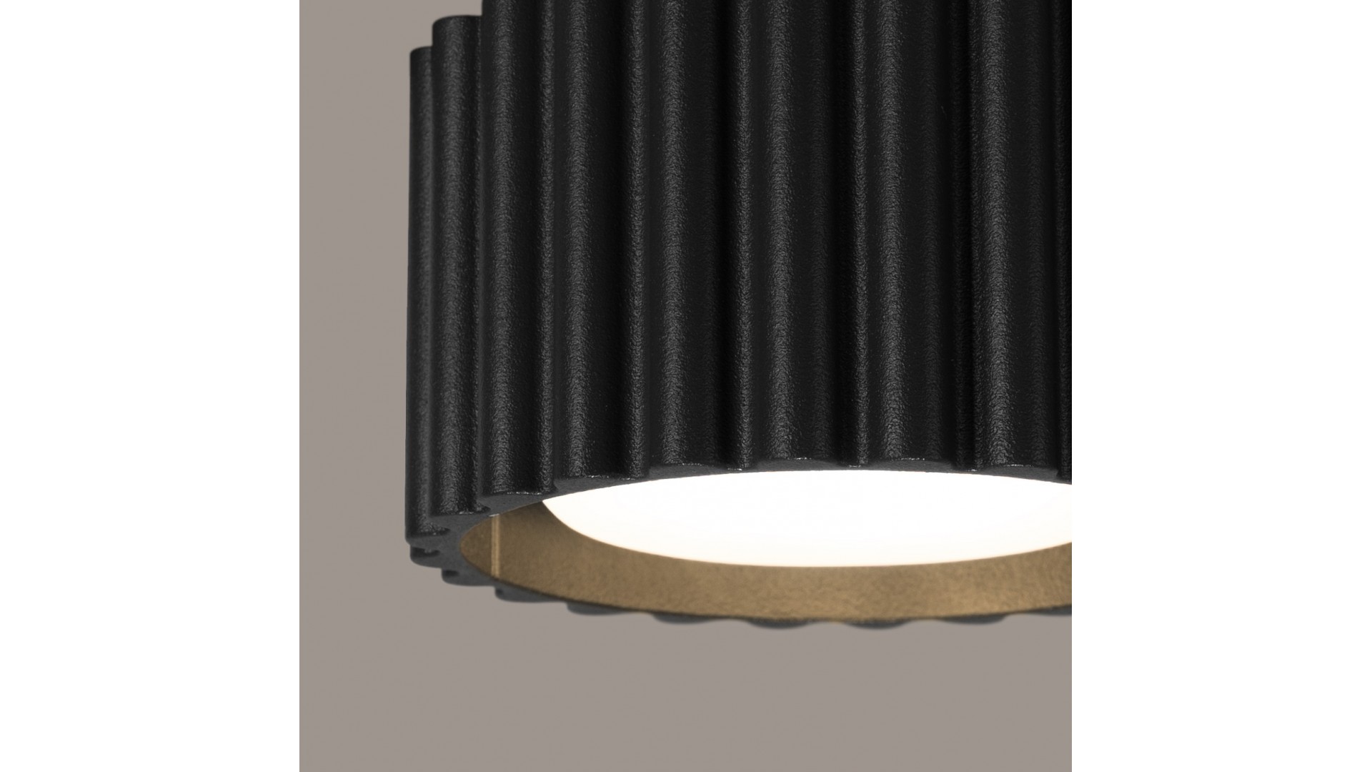 Plafon AURA 1 czarny Gx53 Sollux SL.1787