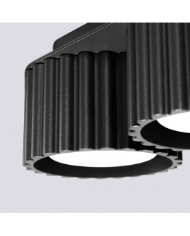 Plafon AURA 2 czarny Gx53 Sollux SL.1788
