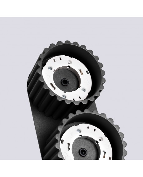 Plafon AURA 2 czarny Gx53 Sollux SL.1788