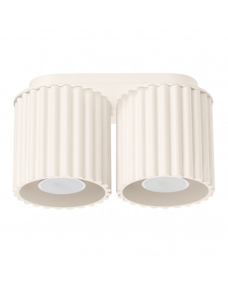 Plafon AURA 2 beżowy GU10 Sollux SL.1790