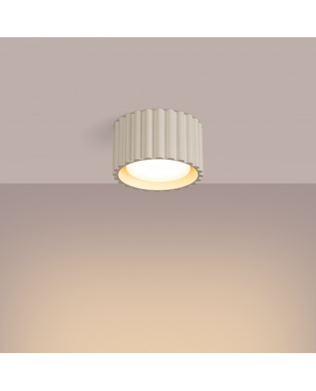 Plafon AURA 1 beżowy Gx53 Sollux SL.1792