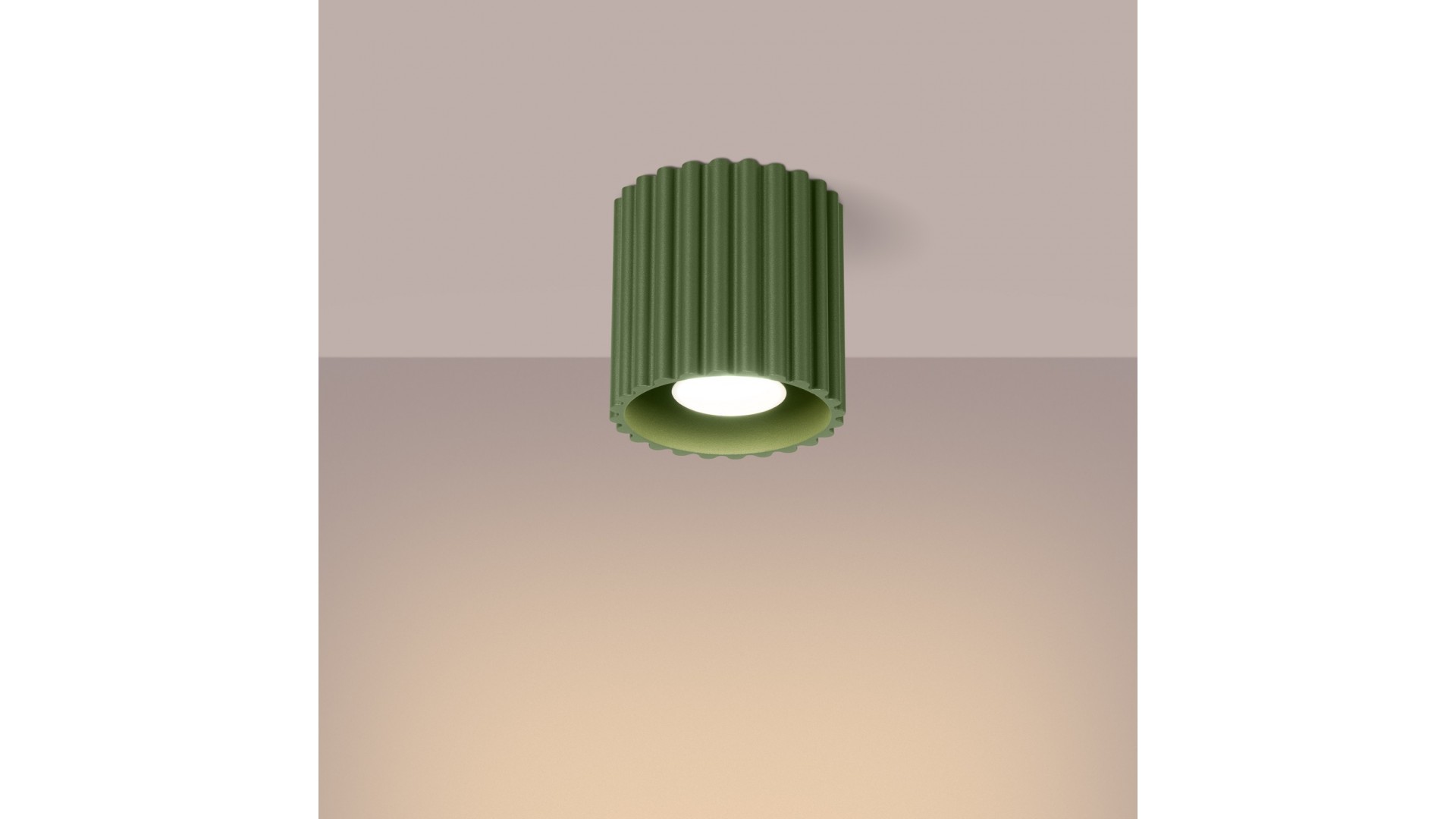 Plafon AURA 1 zielony oliwkowy GU10 Sollux SL.1794