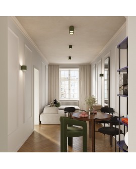 Plafon AURA 1 zielony oliwkowy GU10 Sollux SL.1794