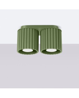 Plafon AURA 2 zielony oliwkowy GU10 Sollux SL.1795