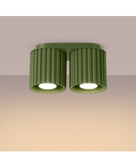 Plafon AURA 2 zielony oliwkowy GU10 Sollux SL.1795