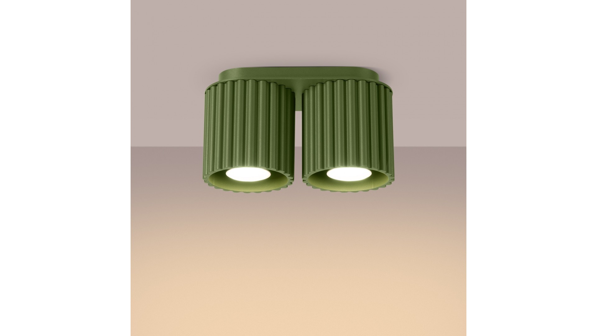 Plafon AURA 2 zielony oliwkowy GU10 Sollux SL.1795