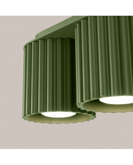 Plafon AURA 2 zielony oliwkowy GU10 Sollux SL.1795