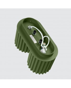 Plafon AURA 2 zielony oliwkowy GU10 Sollux SL.1795