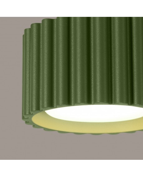 Plafon AURA 1 zielony oliwkowy Gx53 Sollux SL.1797