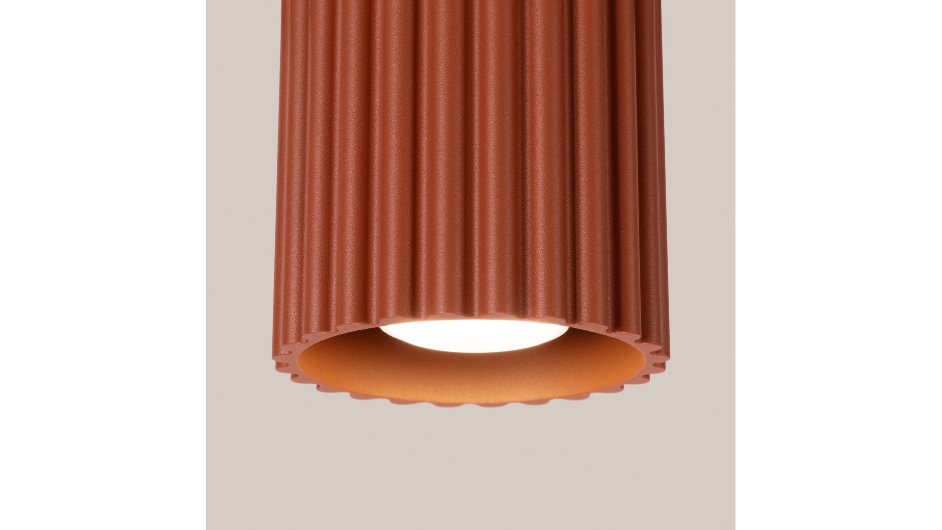 Plafon AURA 1 ochra czerwona GU10 Sollux SL.1799