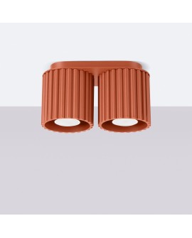 Plafon AURA 2 ochra czerwona GU10 Sollux SL.1800