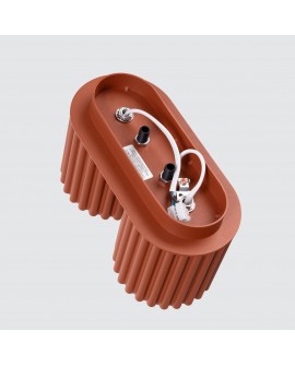 Plafon AURA 2 ochra czerwona GU10 Sollux SL.1800