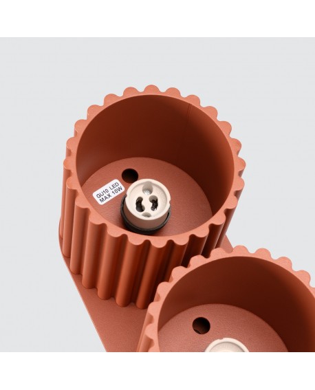 Plafon AURA 2 ochra czerwona GU10 Sollux SL.1800