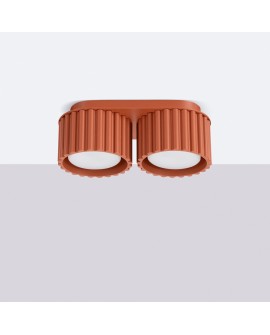 Plafon AURA 2 ochra czerwona Gx53 Sollux SL.1803