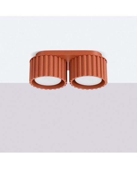 Plafon AURA 2 ochra czerwona Gx53 Sollux SL.1803