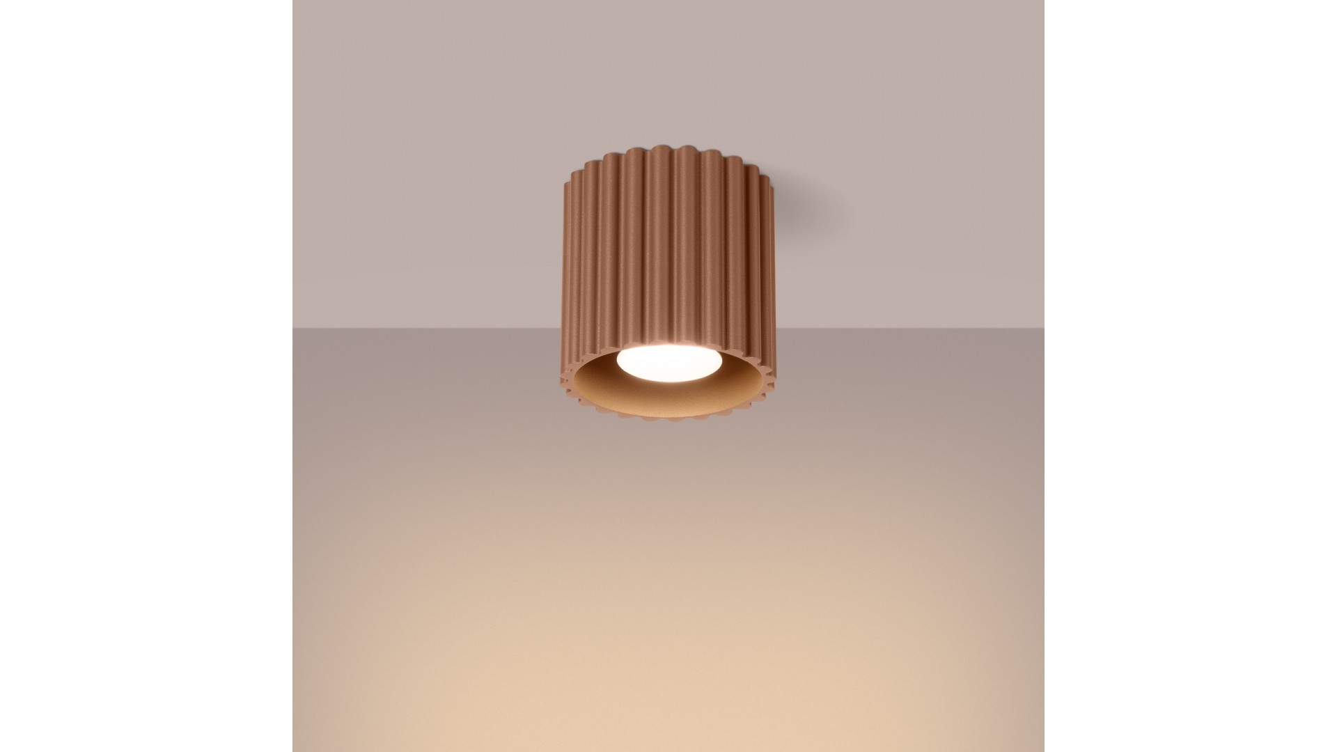 Plafon AURA 1 mocca GU10 Sollux SL.1804
