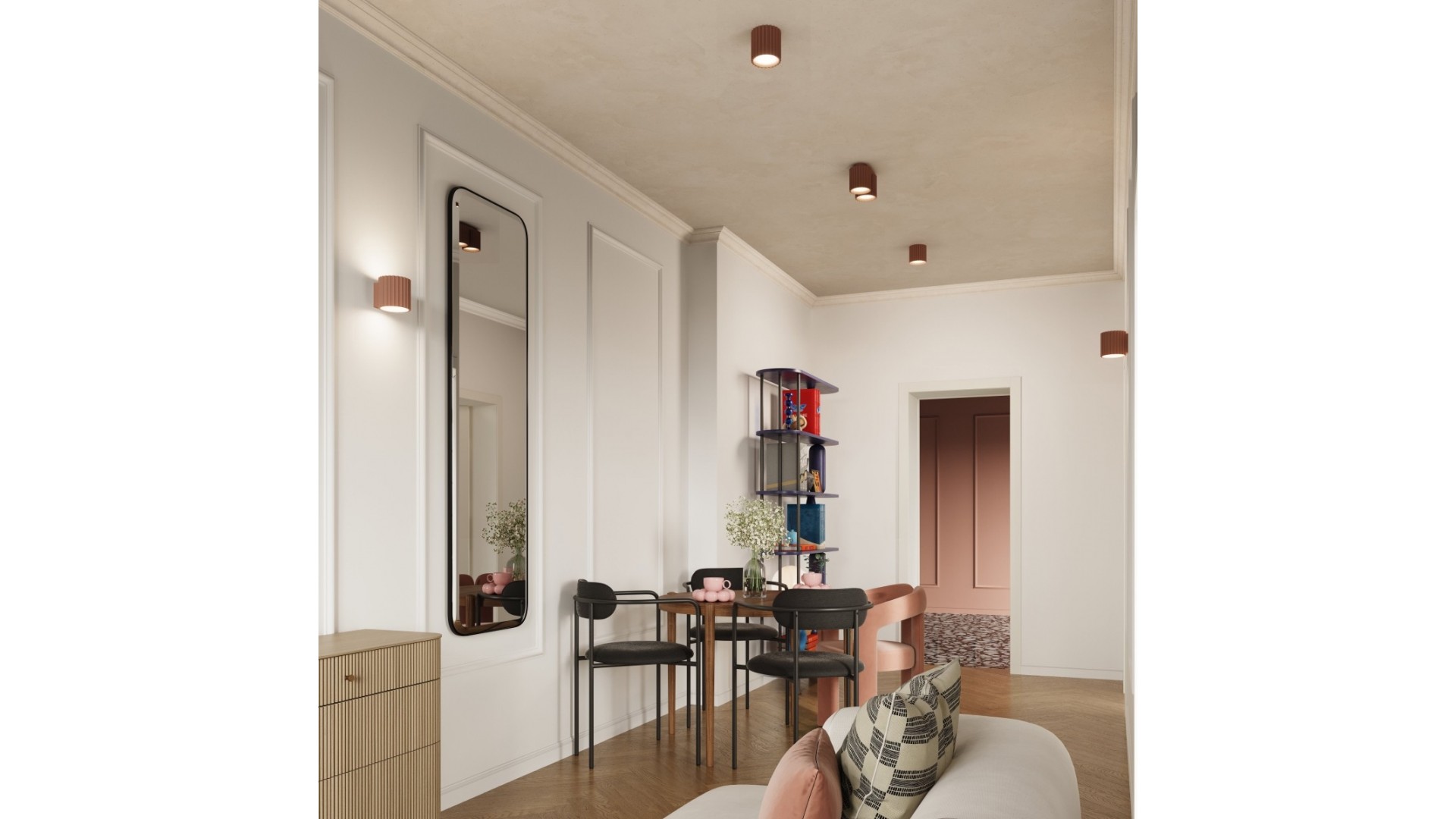 Plafon AURA 1 mocca GU10 Sollux SL.1804