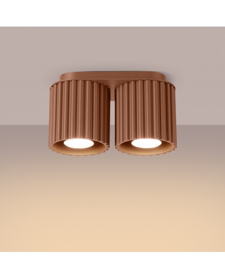 Plafon AURA 2 mocca GU10 Sollux SL.1805