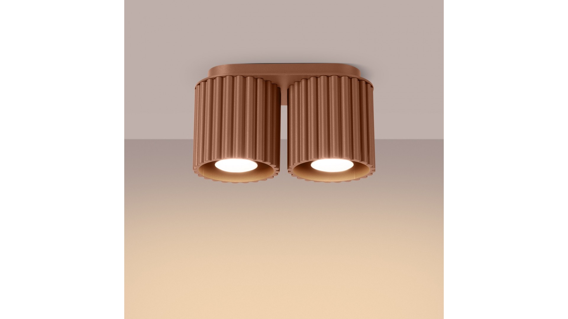 Plafon AURA 2 mocca GU10 Sollux SL.1805