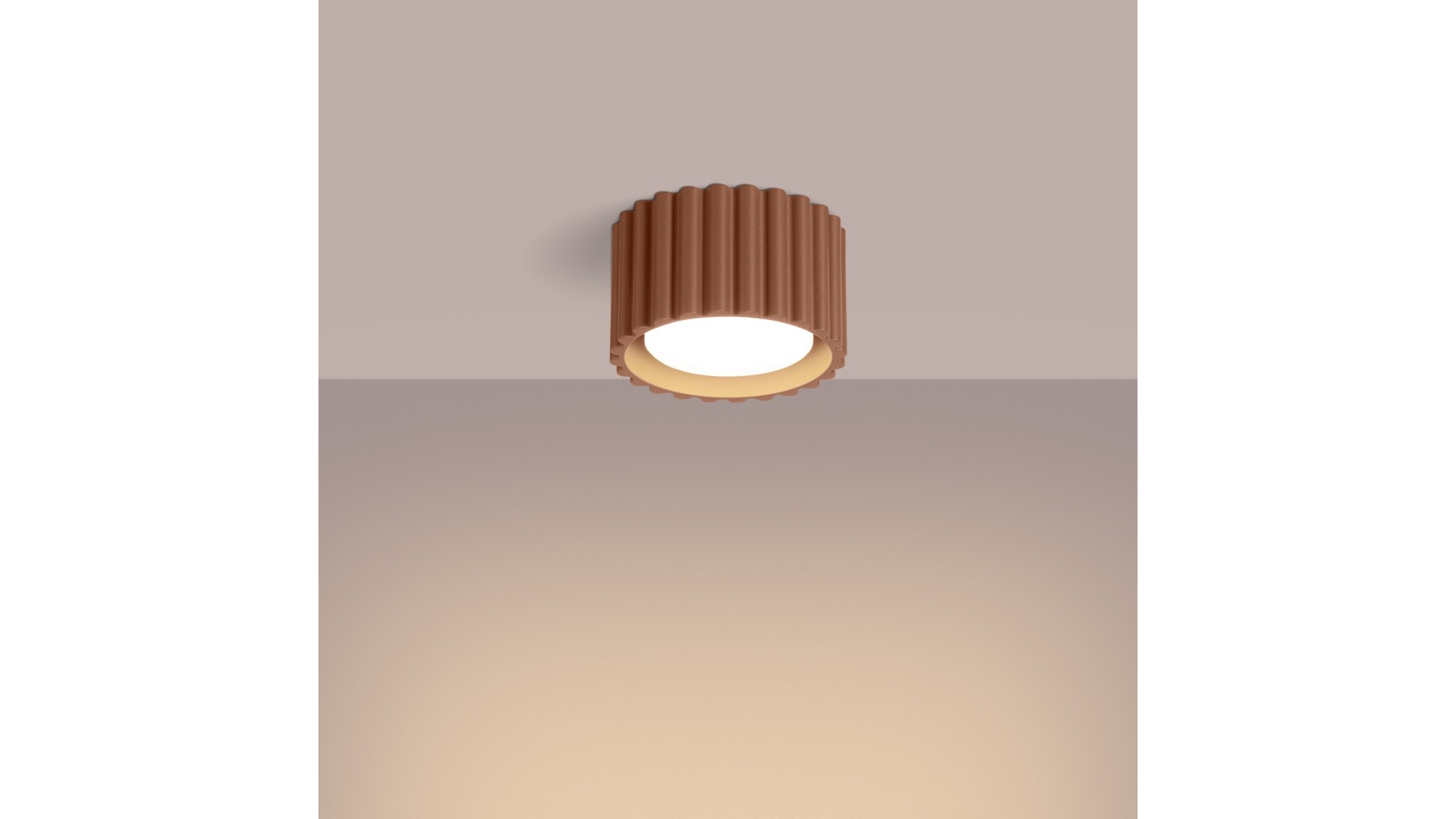 Plafon AURA 1 mocca Gx53 Sollux SL.1807