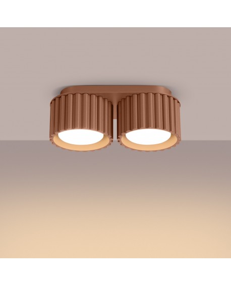 Plafon AURA 2 mocca Gx53 Sollux SL.1808