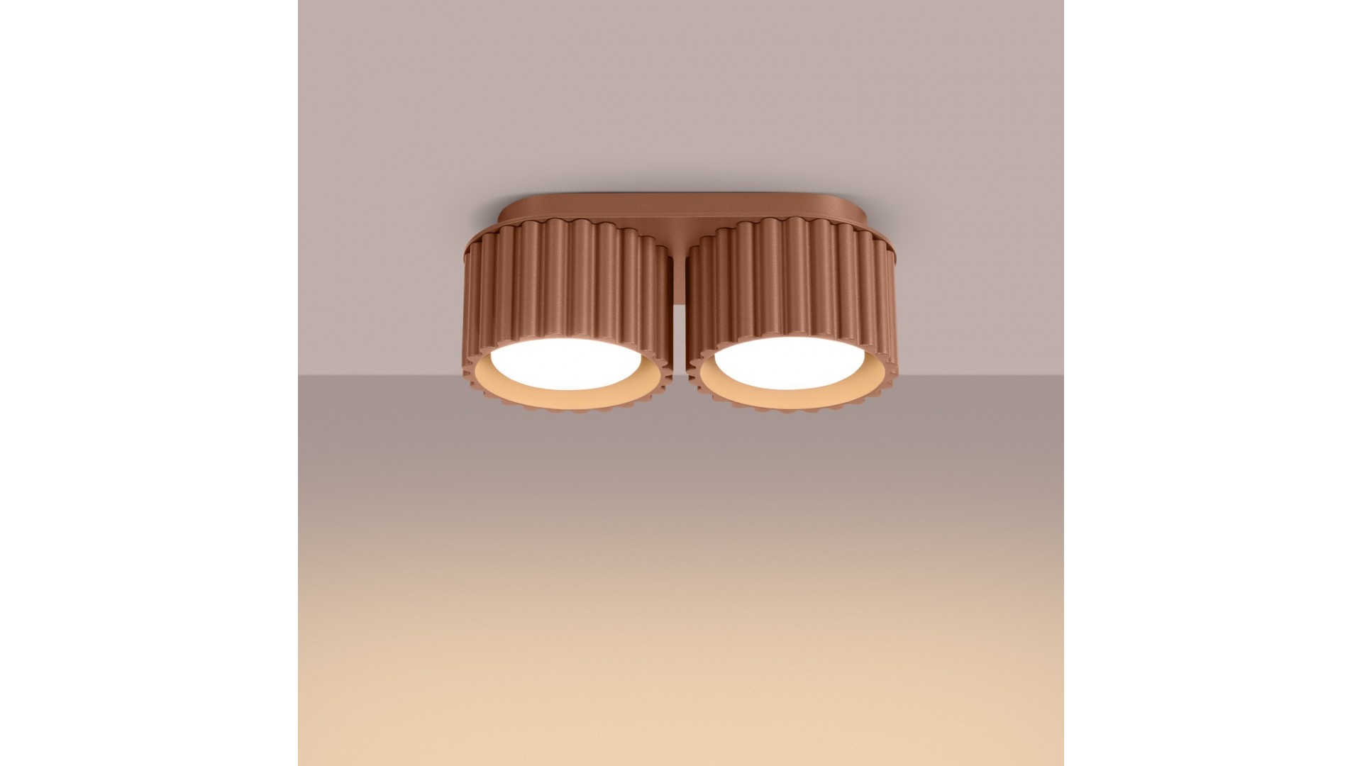 Plafon AURA 2 mocca Gx53 Sollux SL.1808