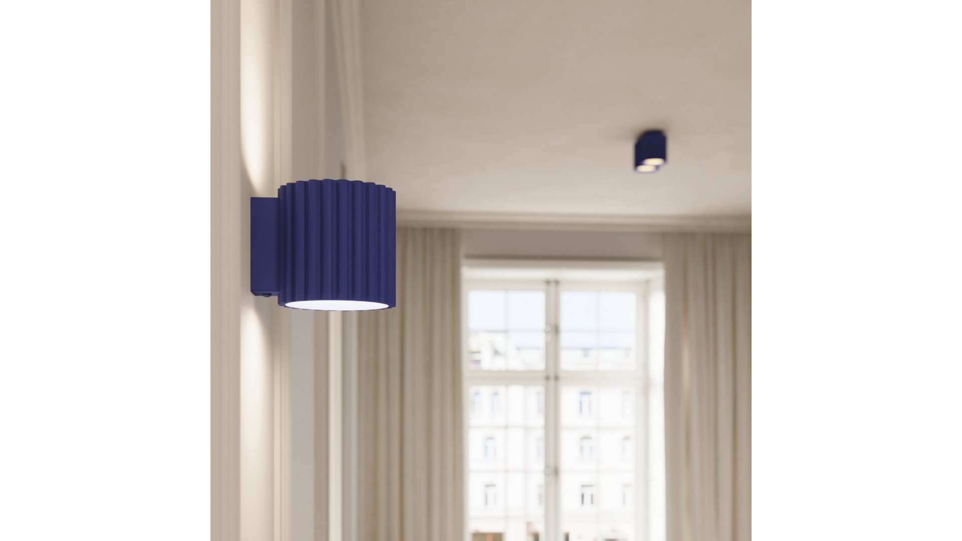 Plafon AURA 1 ultramaryna GU10 Sollux SL.1809