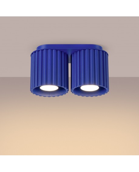 Plafon AURA 2 ultramaryna GU10 Sollux SL.1810