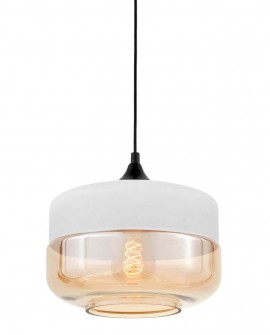 LAMPA WISZĄCA NOWOCZESNA LOFT BIAŁA BARLET LUMINA DECO