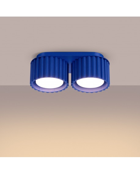 Plafon AURA 2 ultramaryna Gx53 Sollux SL.1813