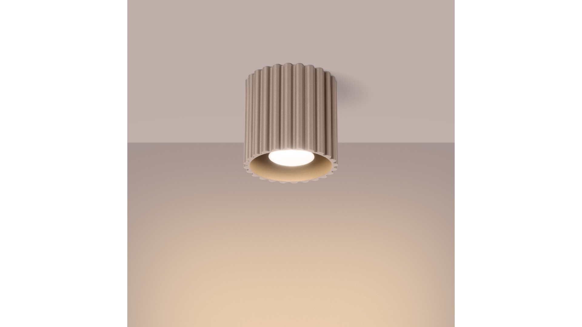 Plafon AURA 1 taupe GU10 Sollux SL.1814