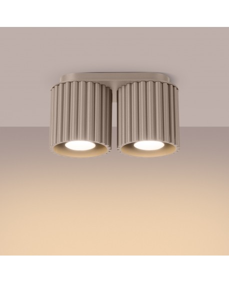Plafon AURA 2 taupe GU10 Sollux SL.1815
