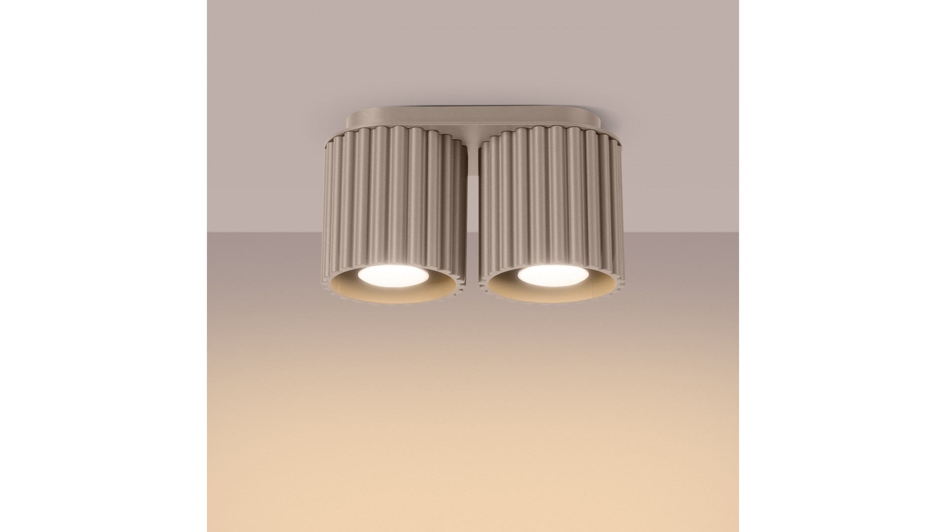 Plafon AURA 2 taupe GU10 Sollux SL.1815