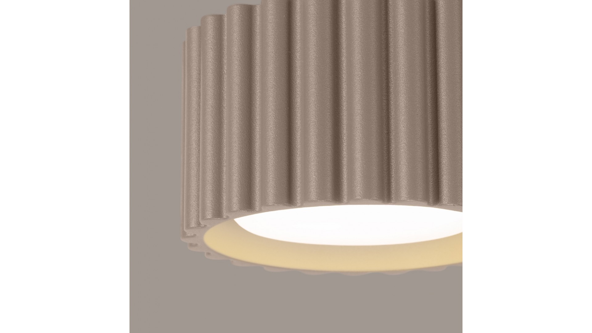 Plafon AURA 1 taupe Gx53 Sollux SL.1817