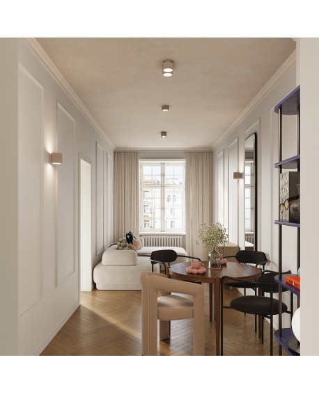 Plafon AURA 1 taupe Gx53 Sollux SL.1817