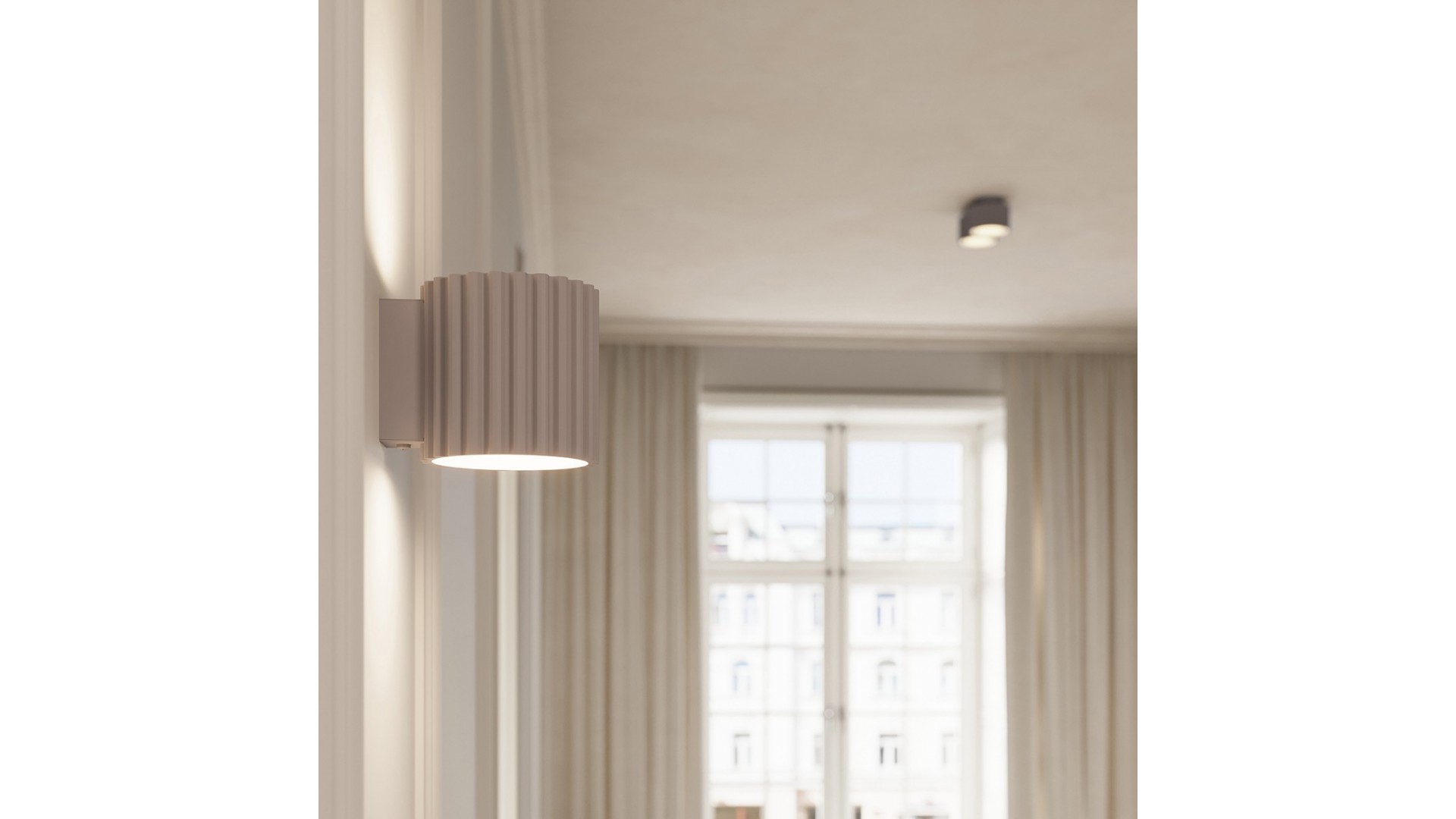 Plafon AURA 1 taupe Gx53 Sollux SL.1817